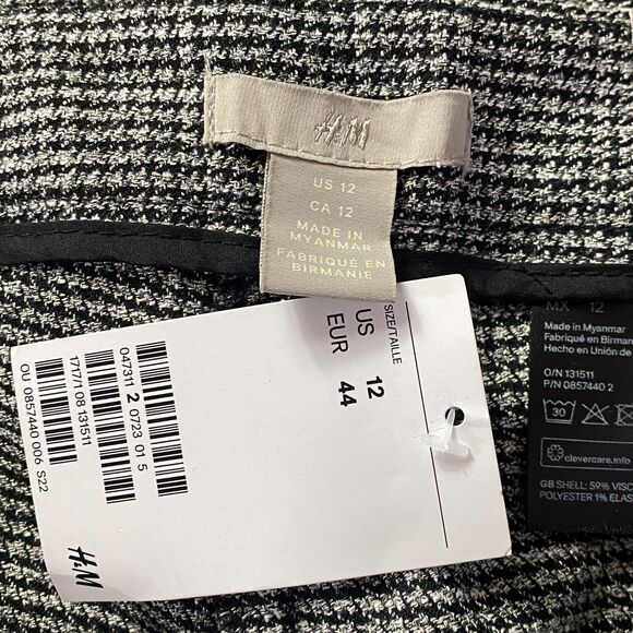 New H&M Business Slacks Ankle Pants Women's Size 12 - Picture 3 of 10